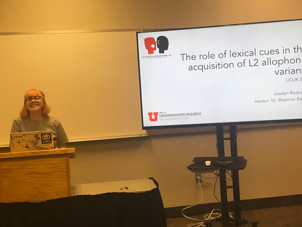 Joselyn Rodriguez (Shannon Barrios)  The role of lexical cues in the acquisition of L2 allophonic variants